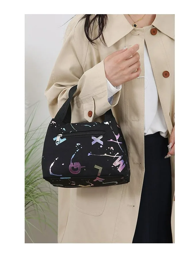 اليابان وكوريا حقيبة صغيرة محمولة تغيير حقيبة الهاتف المحمول حقيبة قماش قنب جديدة المرأة بينتو حقيبة الأم حقيبة ملابس صغيرة حقيبة اليد المرأة