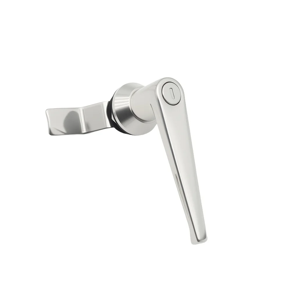 Compact 304 Stainless Steel Electrical Cabinet Handle Lock for MS301 MS303 MS304 with Two Keys and Flush Mount Design