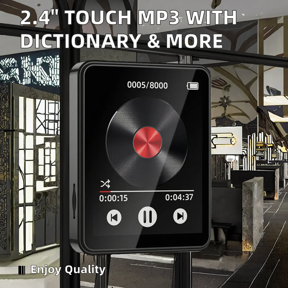 screen full touch wireless Android MP3 player with built-in speakers for students