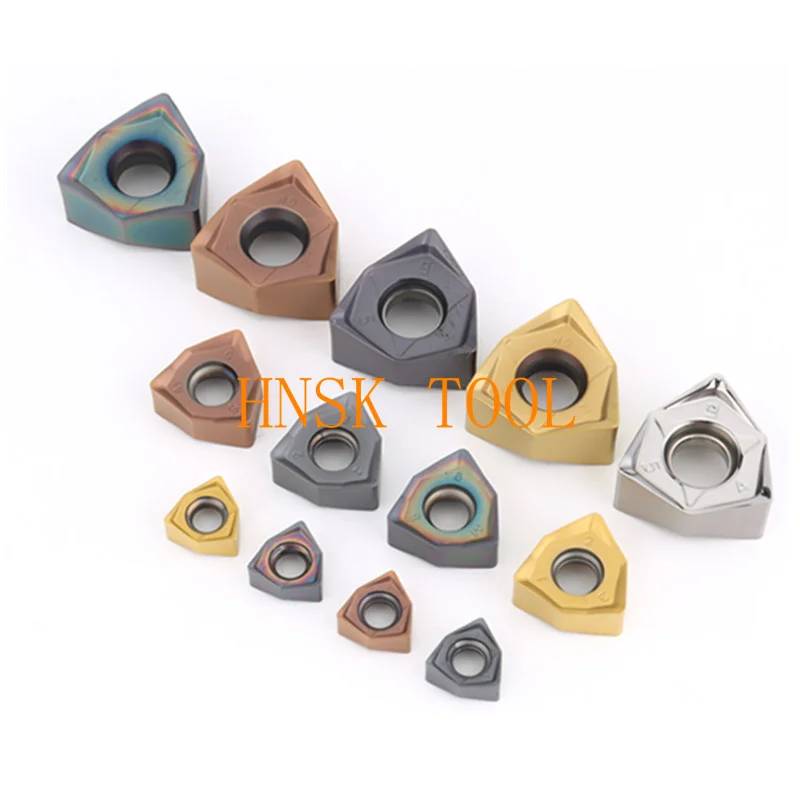 WNMU WNMU080608 Double-sided Hexagonal 90 degree Right Angle Fast Feed MFWN WNMU Carbide Inserts Cast Iron Milling Cutter Insert