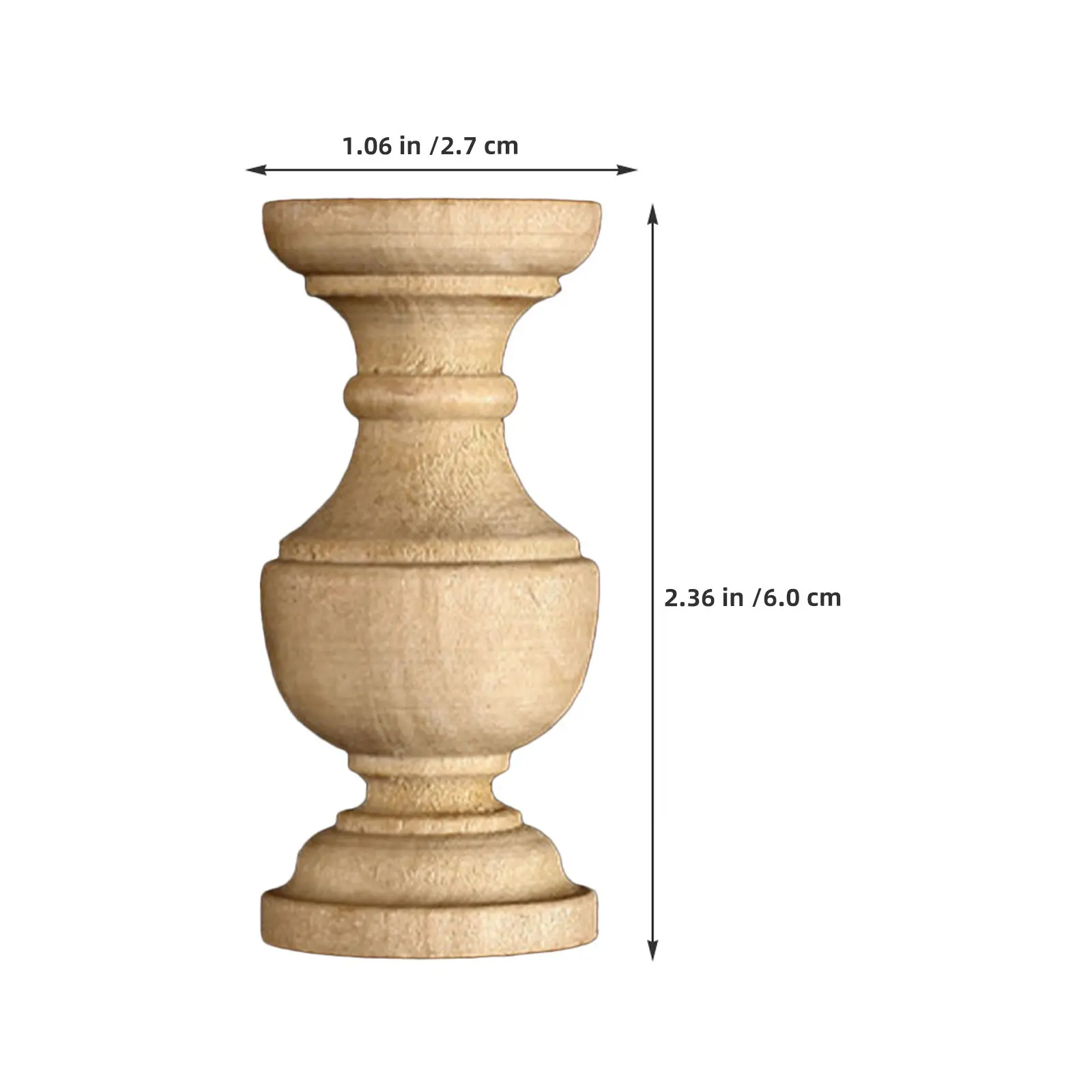 10Pcs Unpainted Wooden Craft Spindles Versatile DIY Baluster Spindles for Furniture Making Farmhouse Kitchen Decor Hotel