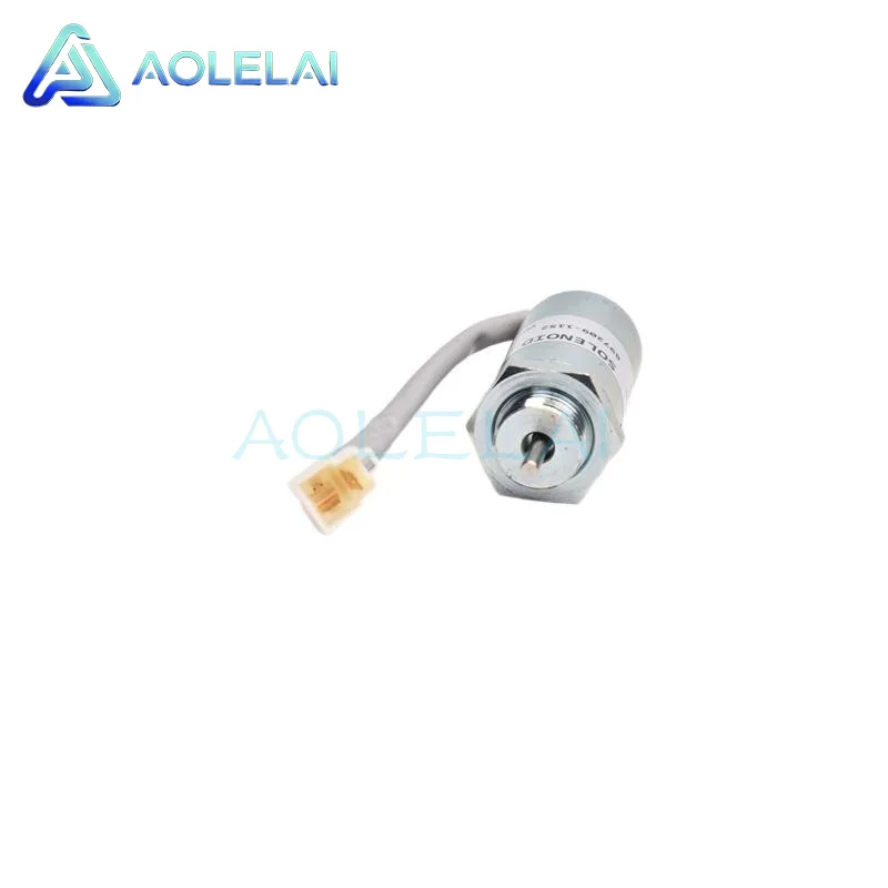 24V 897209-1152 Fuel Stop Solenoid MV2-40 for Hitachi EX55 Excavator Engine Flameout Valve