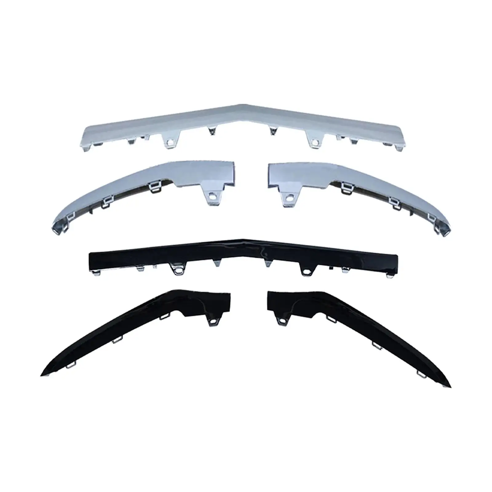 Front Bumper Lip Cover Fine Surface Processing Wear Resistance Easily Install