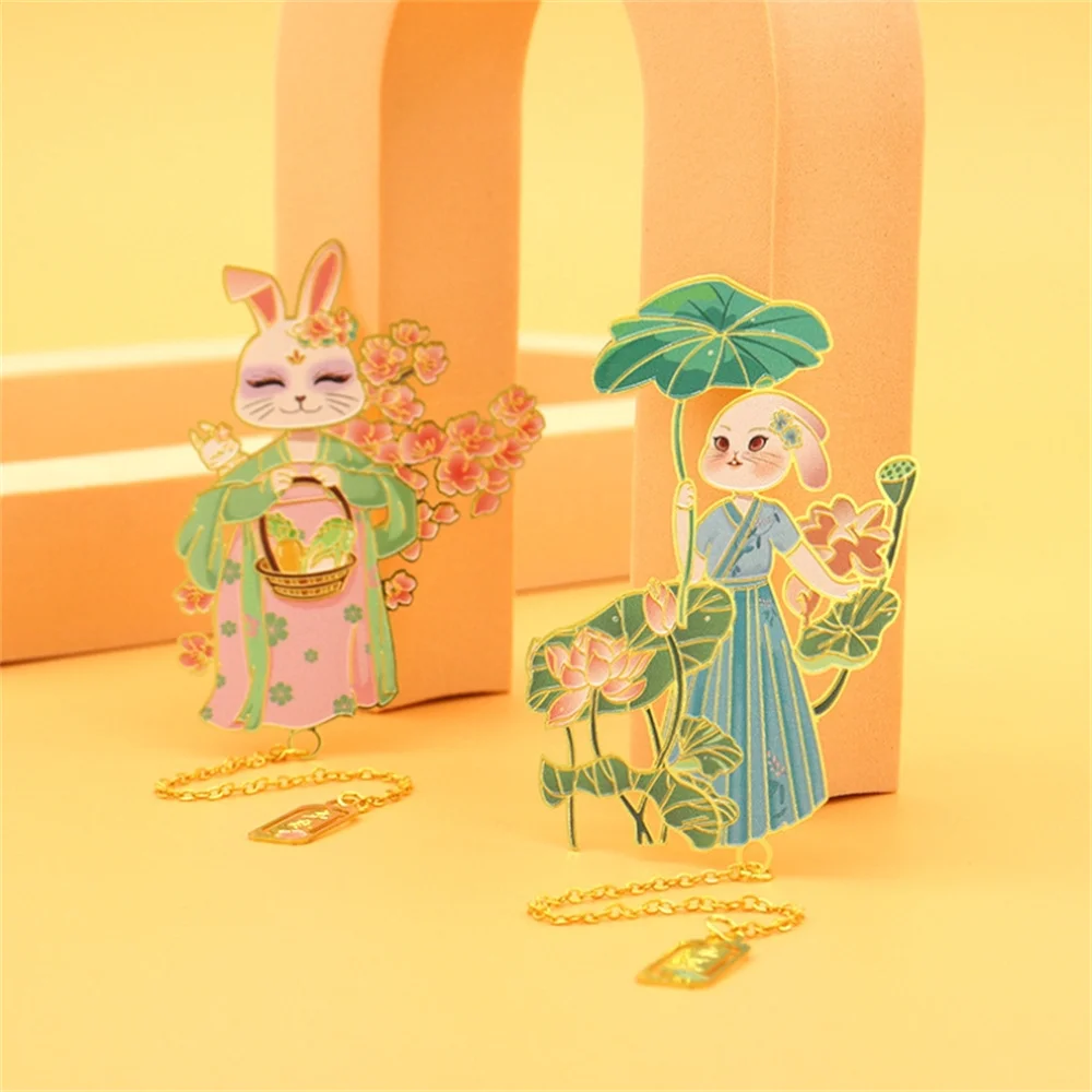 علامات مرجعية أدبية معدنية ، لطيفة وجديدة ، أربعة مواسم ، علامات مرجعية للأرانب ، هدايا إبداعية لزملاء الدراسة ، هدايا عيد ميلاد