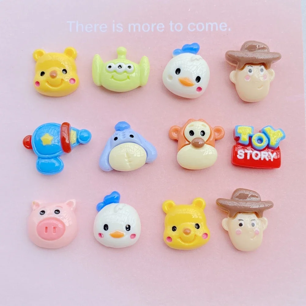 

20 Pcs New Cute Resin Cartoon Three-eyed Monster Series Flat Back Ornament Jewelry Making Manicure Hairwear Accessorie