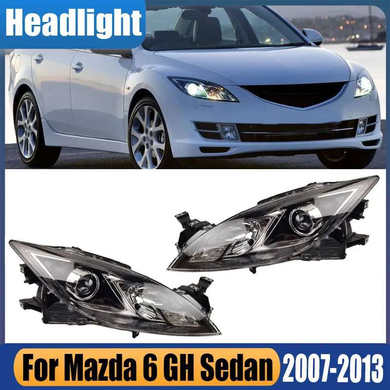 

Для Mazda 6 GH 2007 2008 2009 2010 2012 2013, автомобильные аксессуары, передний бампер, ксеноновая галогенная фара дальнего света без лампочек