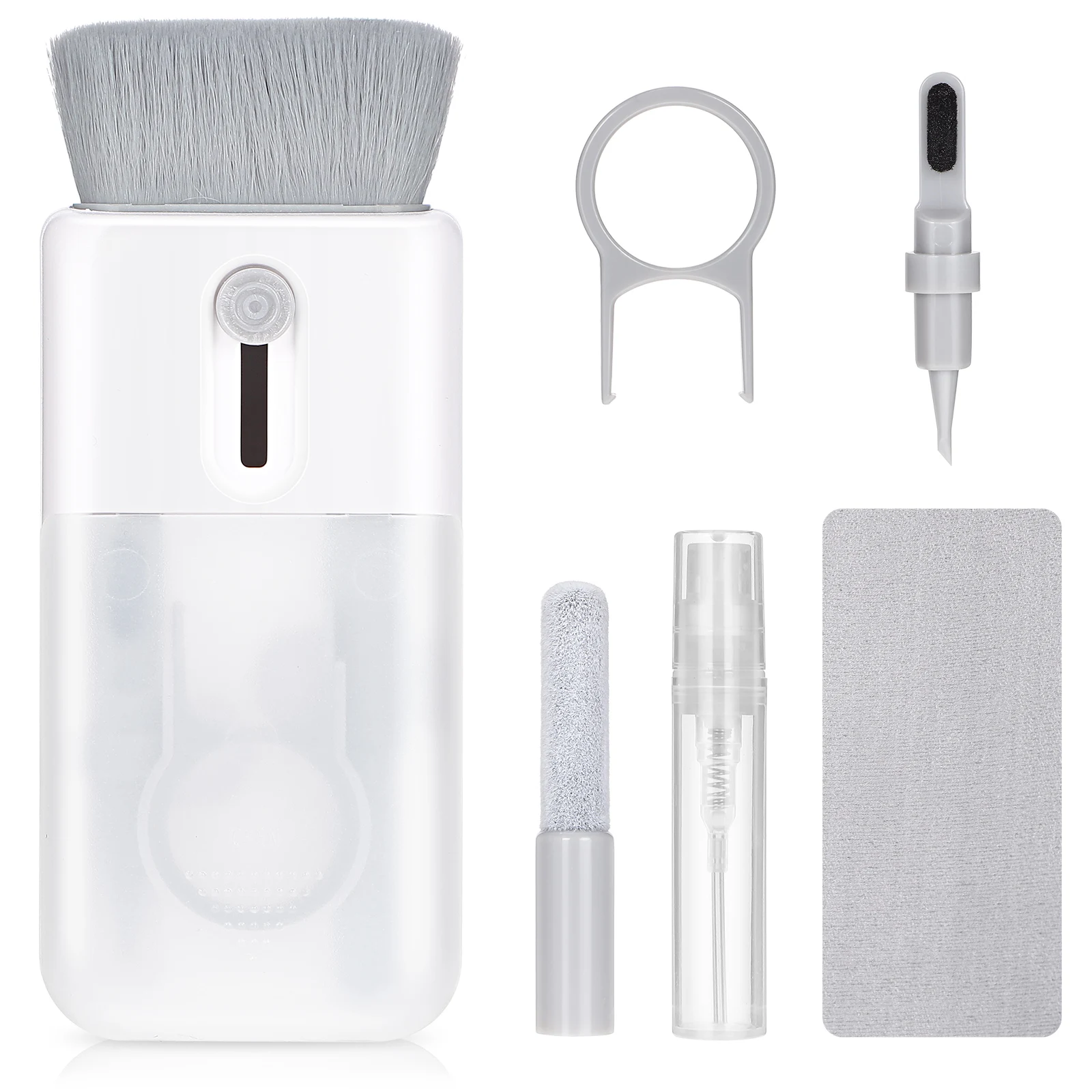 

Electronic Cleaning Kit Keyboard Brush Keycap Puller Screen Cleaner Flocked Sponge Dust Remover Fiber Wipes Sprayer Camera