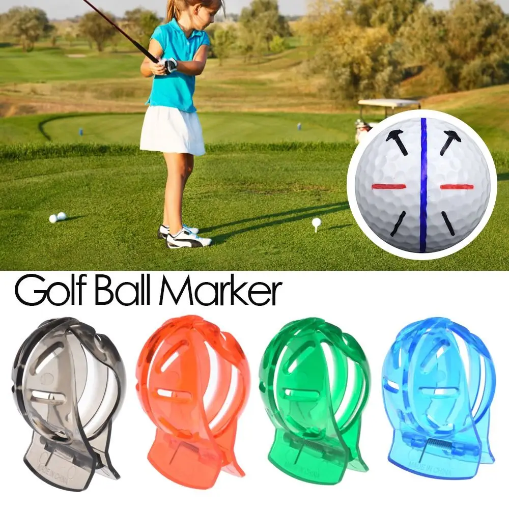 Strumento da Golf portatile che mette gli ausili per il posizionamento marcatore da Golf strumento per l'allineamento dello Stencil marcatore per pallina da Golf