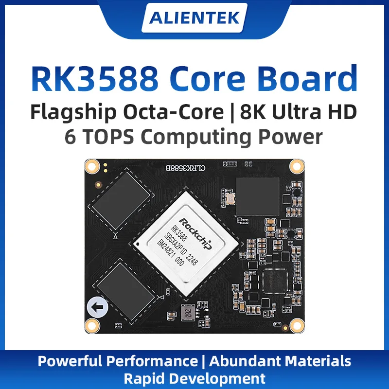 ALIENTEK RK3588 Core Board Rockchip Linux Embedded ARM AI Control Board-to-Board 6 TOPS computing power