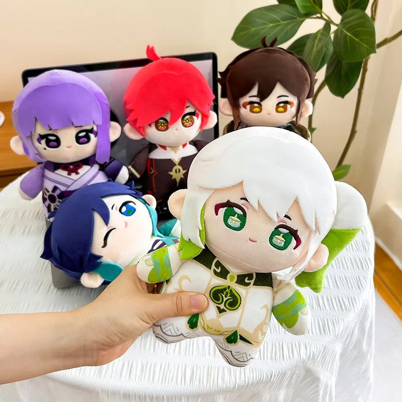 

Genshin Impact Plush Toy Archon Character Kawaii Furina Focalors Stuffed Nahida Diluc Raiden Shogun Zhongli Venti Ayato Plushies