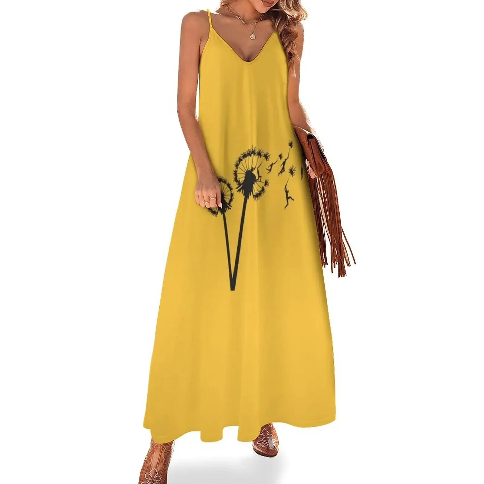 Dandylion People Flight Sleeveless Dress women's summer clothing 2024 long sleeve dress luxury dress