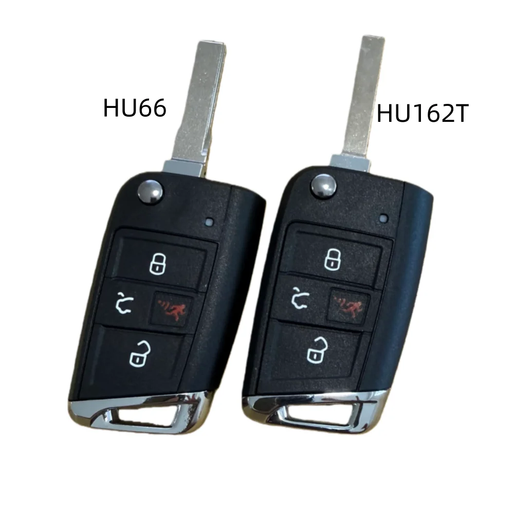 

4 Buttons Flip Folding Car Key Shell For VW Volkswagen Seat Ibiza Skoda Superb Golf Mk7 Passat B8 Tiguan Remote Key Case HU66
