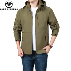 2024 Autumn Men Fleece Solid Warm Detachable Hooded Jacket Men Winter Windproof Outdoor Leisure Fashion Loose Jacket Male Coat