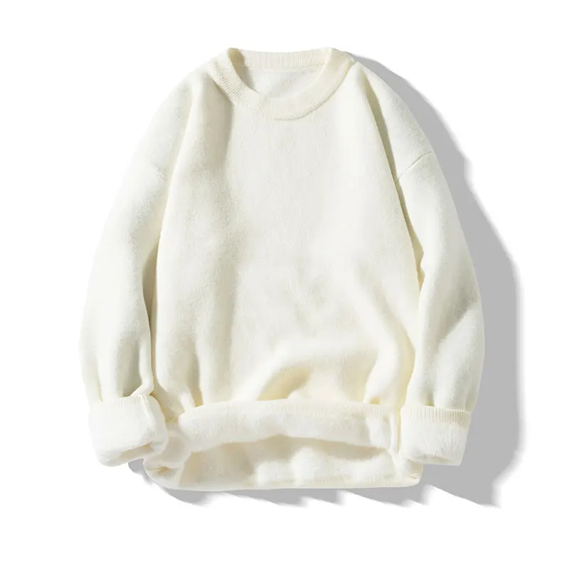 Sweater For Men Men's Clothing Spring Men's Sweat-shirt Pullovers Casual Streetwear Knit Autumn Fashion Hombre Warm Solid Male