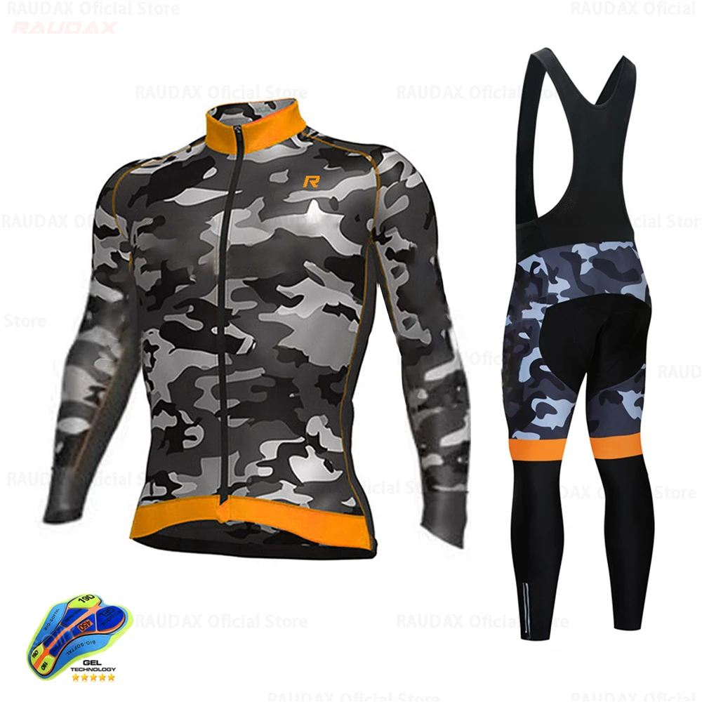 2023 Camouflage Breathable Long Sleeve Cycling Set Mountain Bike Clothing Autumn Bicycle Jerseys Clothes Maillot Ropa Ciclismo