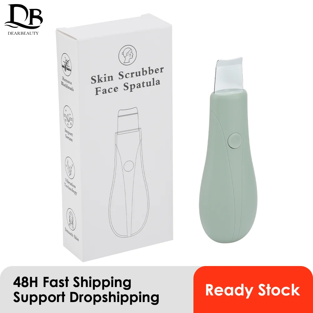 Depurador de piel facial con vibración ultrasónica, eliminador de espinillas, limpiador profundo de poros con espátula de elevación, herramienta para el cuidado de la piel