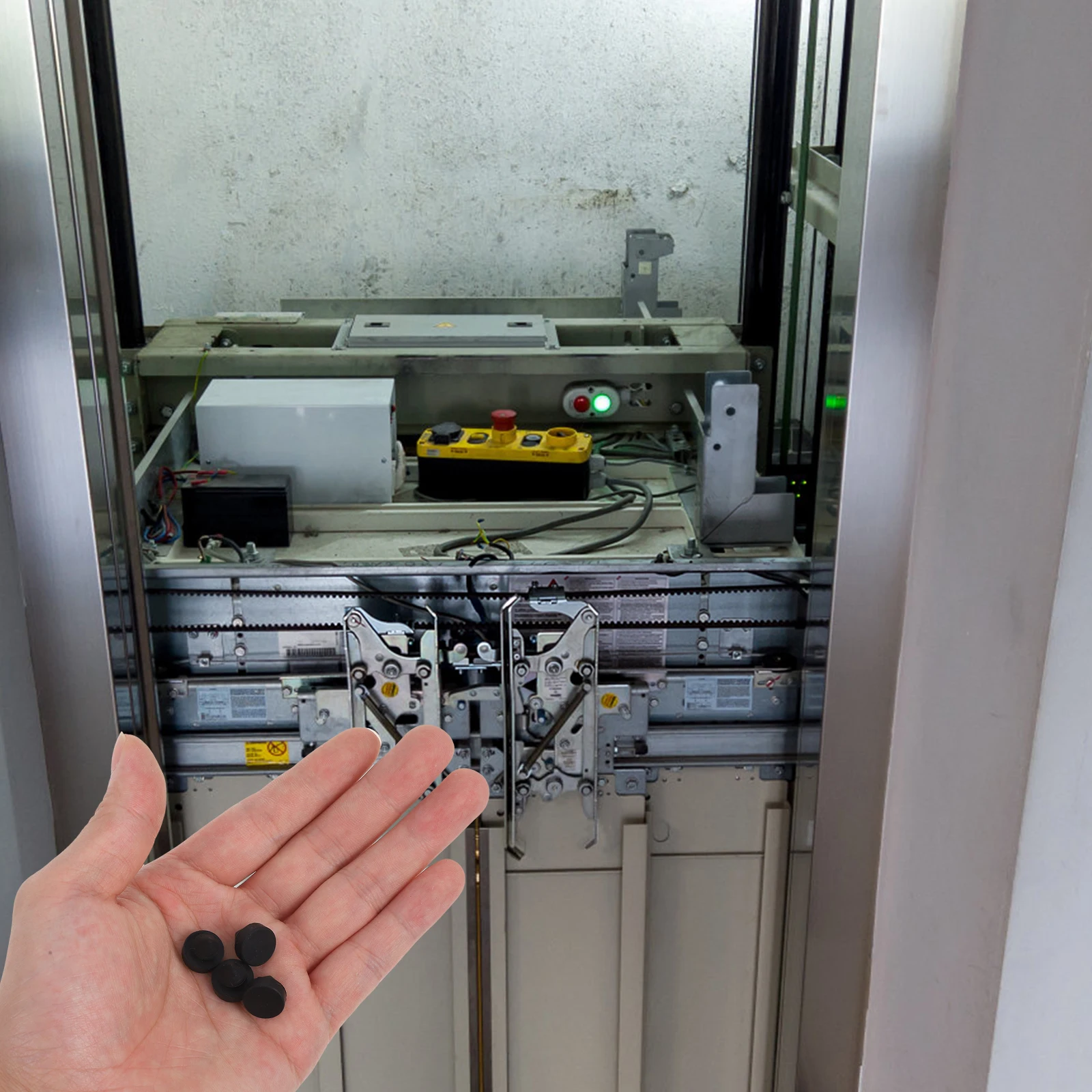 20 قطعة المضادة للتصادم مسمار المطاط مصدات لأبواب المصعد حامي الباب امتصاص الصدمات الصوت الملطف جدار الحرس الباب #2