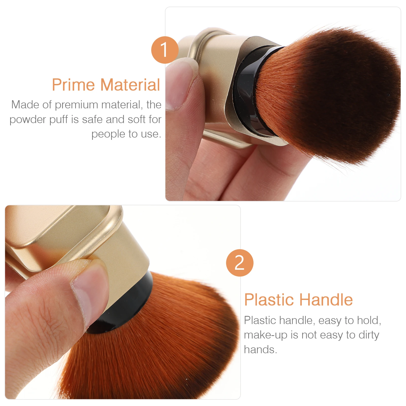 Staubpinsel, professioneller Make-up-Pinsel, Pinsel, Puder, Kosmetik, Mode, Rouge, kompakte Reise-Make-up-Pinsel geeignet
