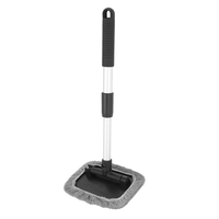 B28C-3X Car Window Cleaner Brush,Windshield Glass Cleaning Tool Extendable Aluminum Handle With 24Pcs Microfiber Covers