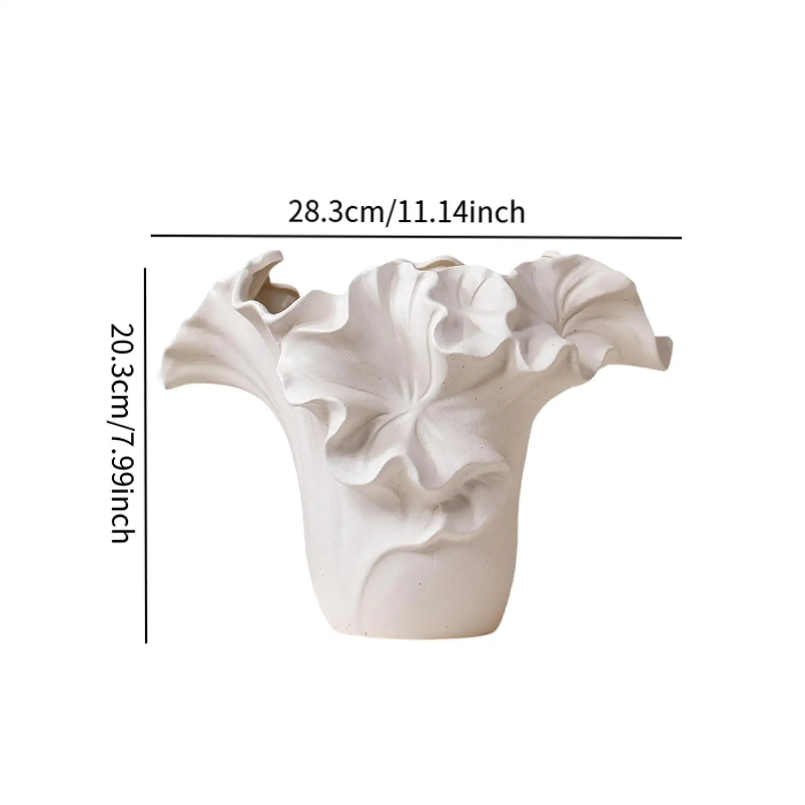 Ceramic Flower Vase Floral Arrangement Art Crafts Simple Nordic Elegant Porcelain Vase for Mantle Table Desktop Hallway Decor