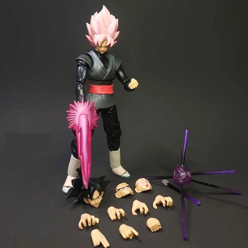 لعبة دراغون بول سوبر SHF الأسود غوكو سايان زاموس أنيمي المشتركة عمل الشكل تحصيل اللعب نموذج عرض تمثال حلية الهدايا #2