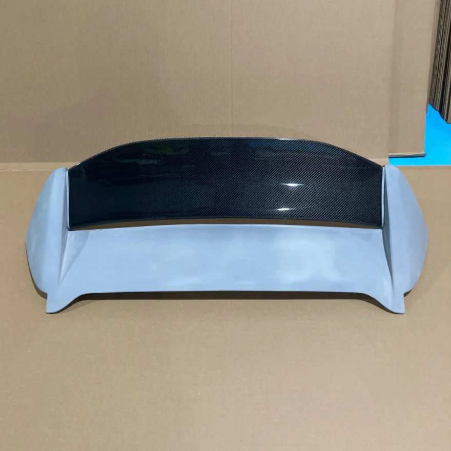 

For Civic EP3 02-05 Hatchback USDM Mugen Style Portion Carbon Rear Wing Fiber Glass Roof Spoiler FRP Trunk Splitter Bootlid Trim