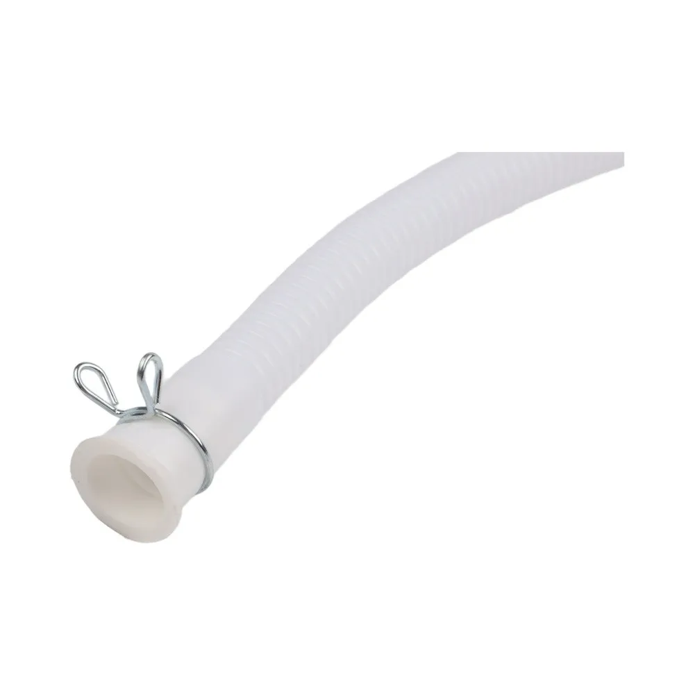 White 2 Meter PVC Drain Pipe Extension Hose Thickened Anti Aging For Air Conditioner Water Drainage Tube Home Improvement