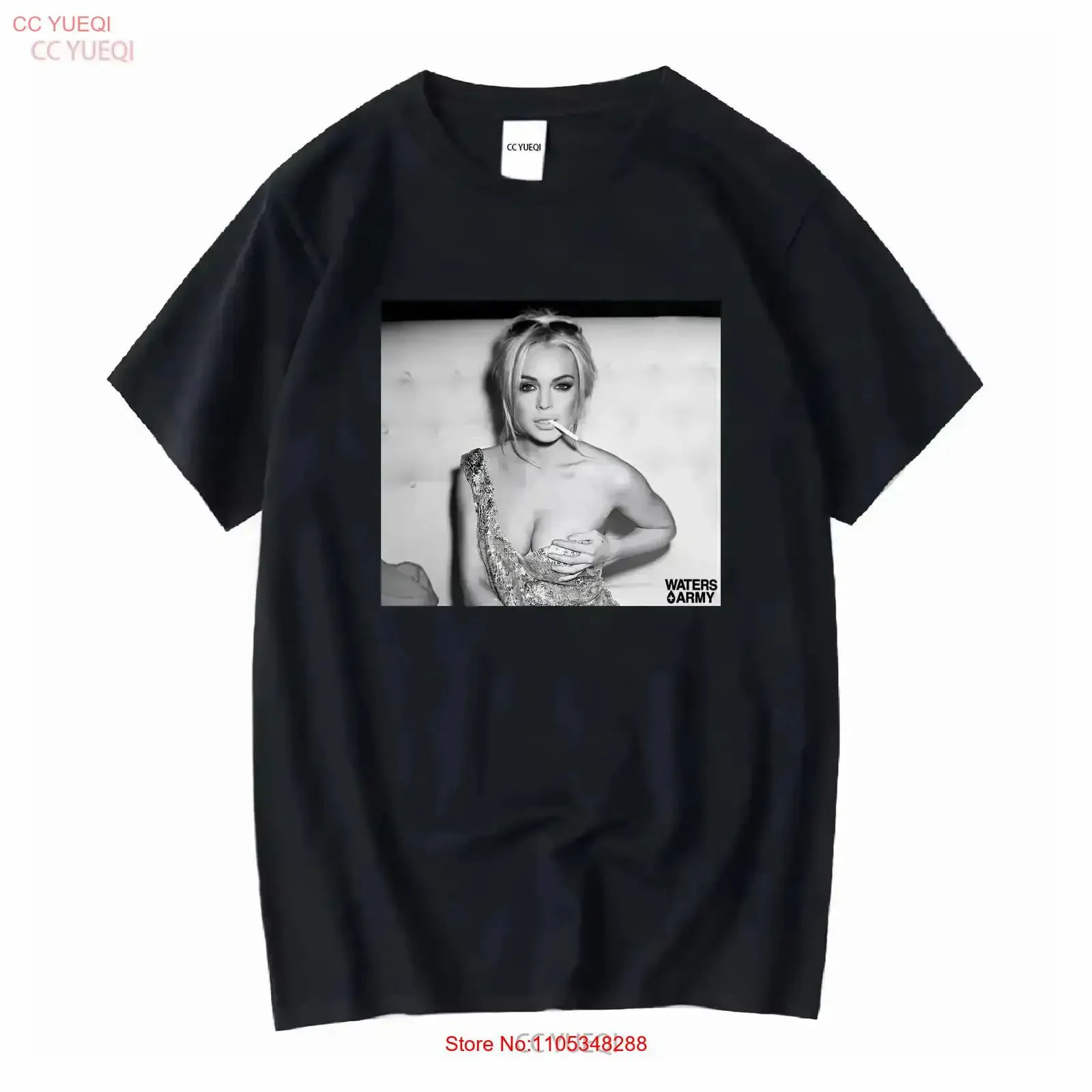 Vintage Lindsay Lohan T Shirt Concert S to 5XL EL059 Washed designer clothes graphic Comfortable Breathable Casual Soft fashion