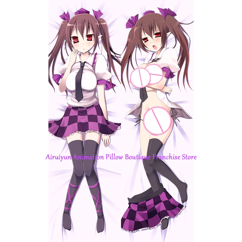 

Anime Dakimakura Pillow Case Himekaido Hatate Sexy and Busty Beautiful Girl Double-Sided Halloween Decoration