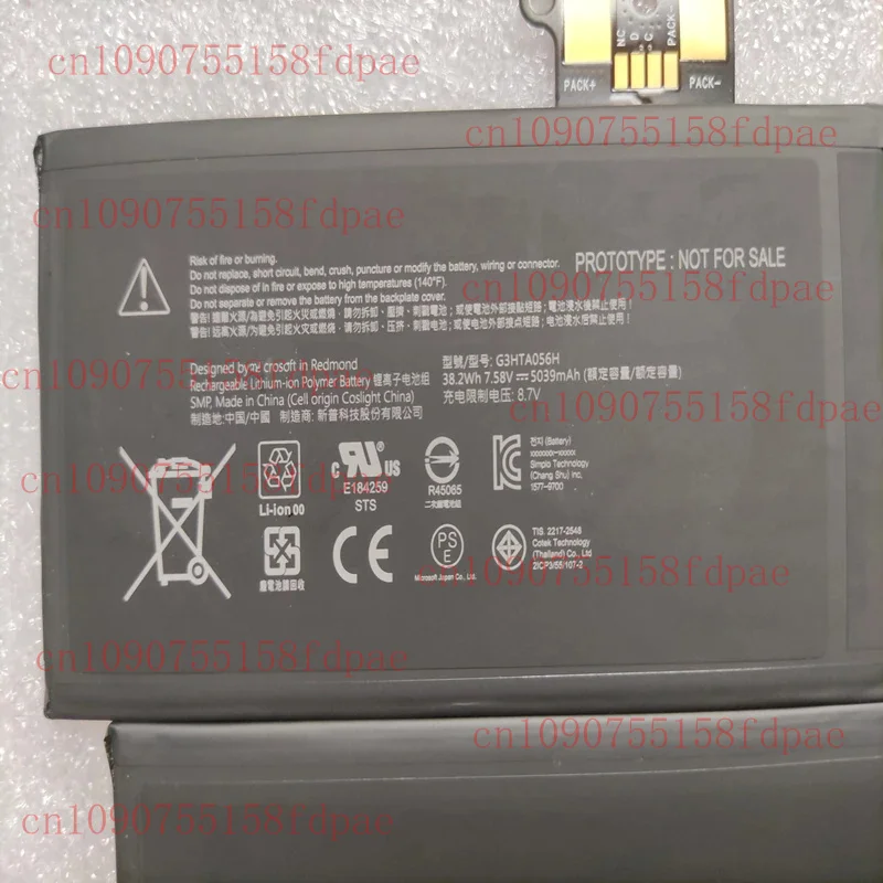 جديد G3HTA056H G3HTA060H 7.58V 38.2Wh 5039mAh بطارية الكمبيوتر المحمول لمايكروسوفت السطح برو X 1876 iFixit SQ1 MQ03 13 "الكمبيوتر اللوحي