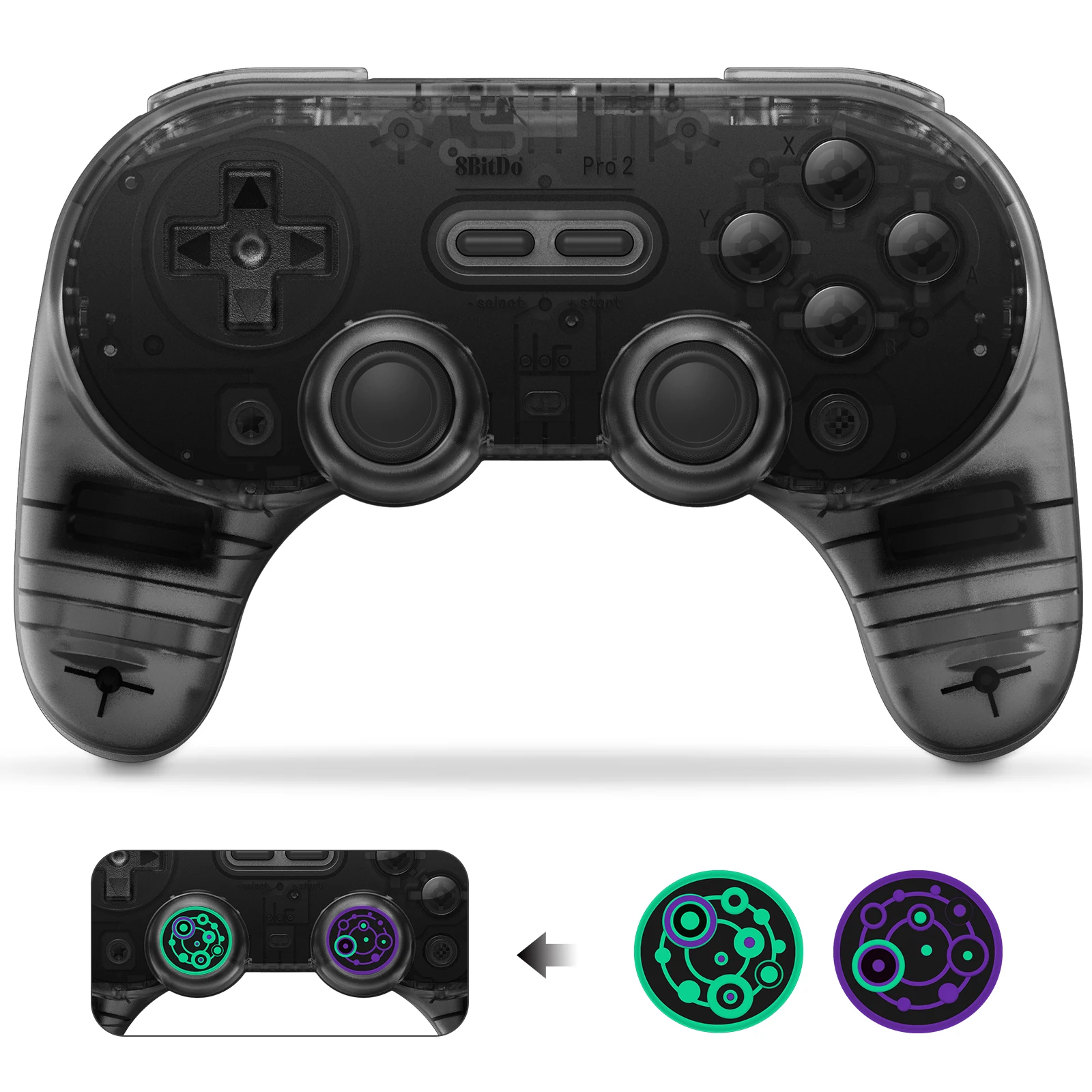 8BitDo Pro 2 Bluetooth コントローラー ゲームパッド ハンドル 