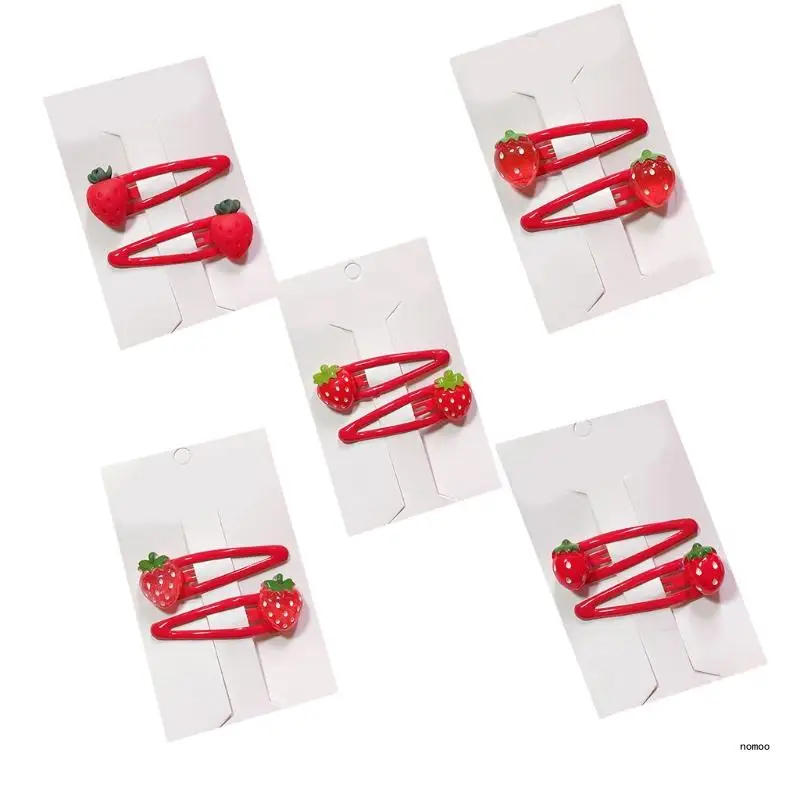 Strawberry Hair Clip Barrettes Fruit Resin Side Clip Fashion Hair Styling