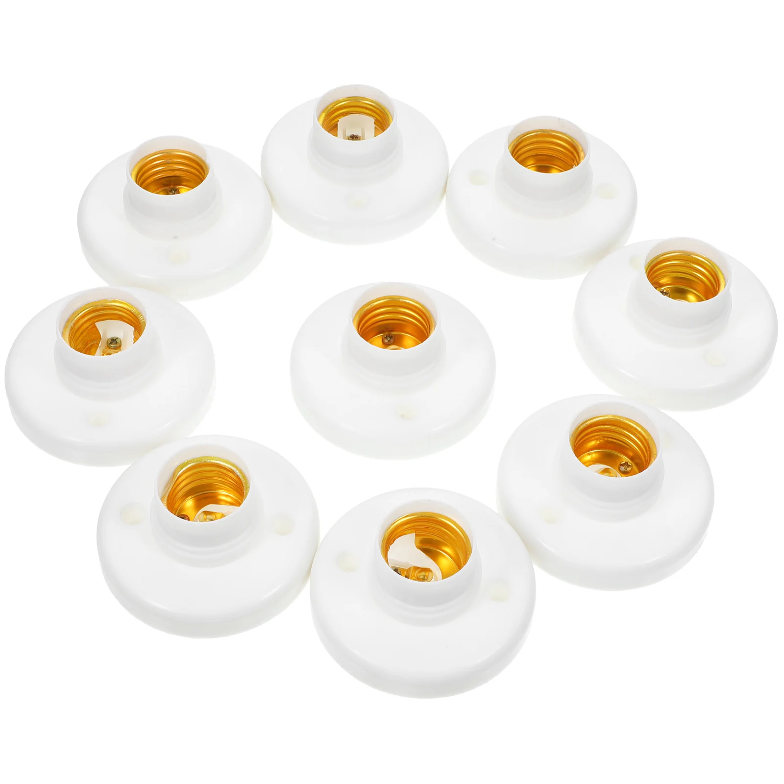 

10 Pcs Screw Lamp Holder Light Socket Replacement Kit in Bulb Base Bracket Bases