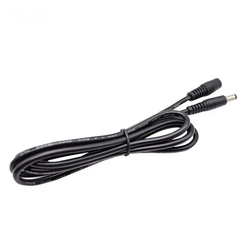 Cable de extensión de 12 V y 2a, alimentación de 1M y 5M, enchufe de CC de 5,5mm x 2,1mm para cámara CCTV, sistema NVR, Cable de extensión de 12 voltios