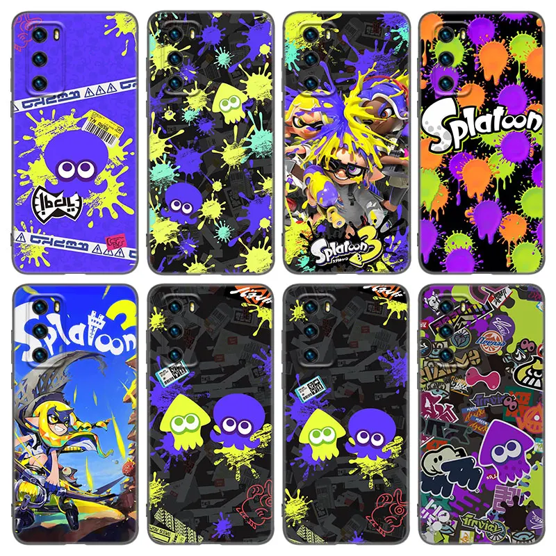 Game Splatoon 3 Phone Case For Huawei Pura 70 Ultra P20 P30 P40 Lite P60 Art P50 Pro P50E P Smart 2018 2019 2020 2021