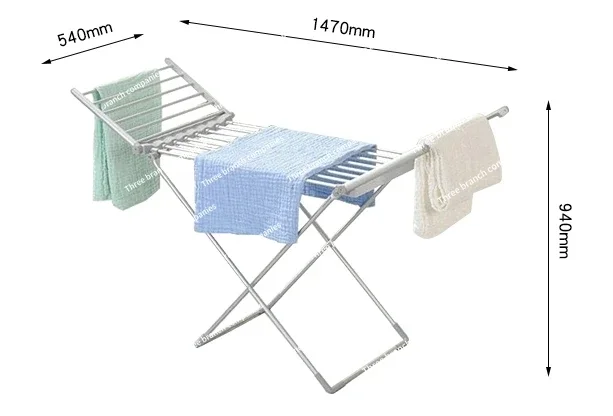 Folding Electric Heating Drying Rack Clothes Drying Rack Heating Drying Rack Clothes Floor To Ceiling Household Balcony