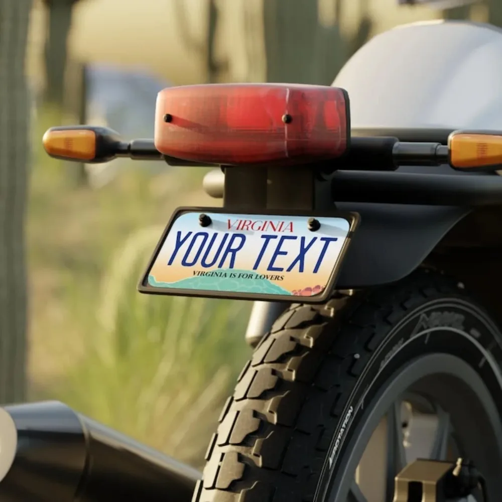 لوحة ترخيص فيرجينيا - شخصية مخصصة | علامة الغرور لجميع أنواع المركبات (السيارة/الشاحنة/الدراجة النارية) #3