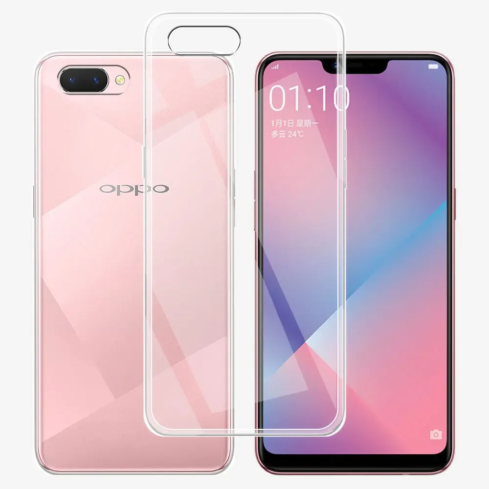 For Oppo A3S Oppo A5 Case Clear Silicone Soft Protect Coque Cover Oppo AX5 A5S AX5S Phone Case or Oppo A8 A7 AX7 Oppo A12E Funda