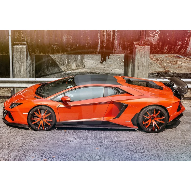 

For Lamborghini Aventador Lp700-4 2011-2015 Dmc Style Carbon Fiber Side Skirts Under Board