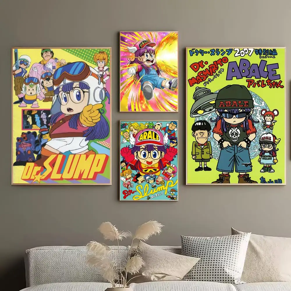 ملصق كارتون دكتور سلمب ارالي فني جداري متين عالي الدقة من مادة PVC - مقاوم للماء وقشر وعصا سهل التنظيف لشريط المنزل #2