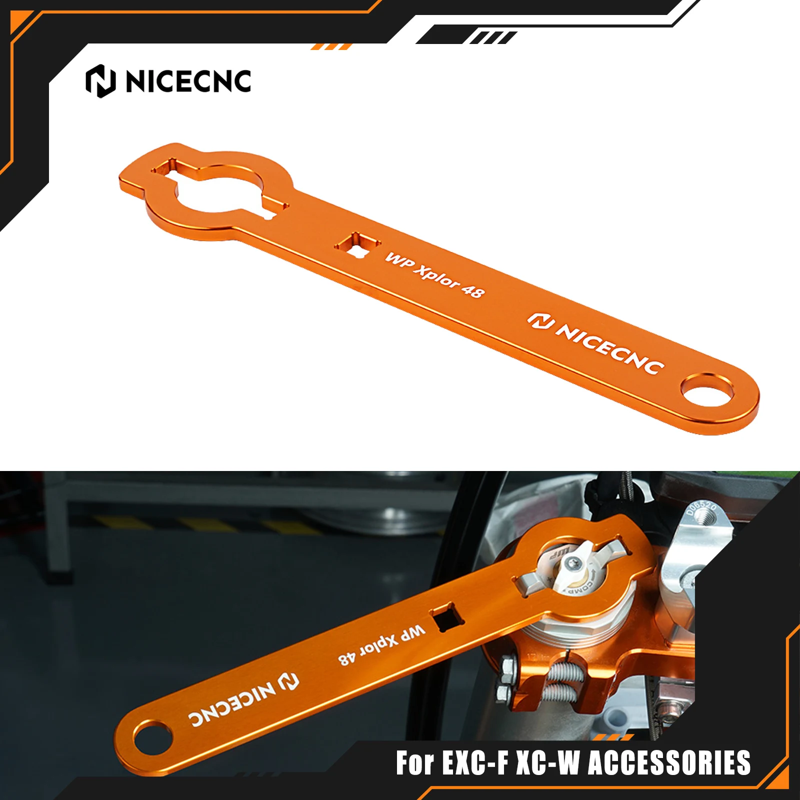 

For KTM EXC 250F EXCF 350 450 XCW TPI 150 250 300 Six Days Motorcycle Front Fork Cap Wrench Pre load Adjuster Tool EXC-F 450