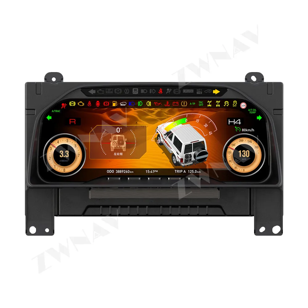 For Toyota Land Cruiser 70/71/76/78/79 2005-2023 LCD Instrument Panel Dashboard Android Auto Speedometer Replacement Gauge