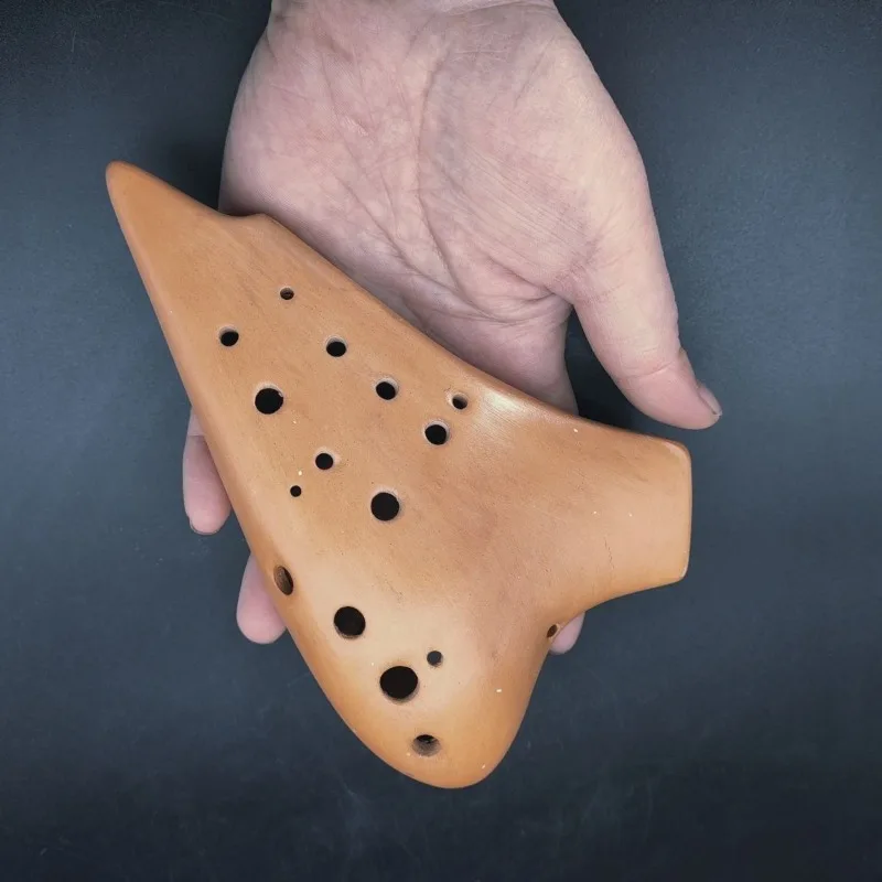 Double Pipe Red Pottery AC Flute Ocarina Clay Plays Musical Niche Instrument Beginner Beginner Ocarina Professional Students