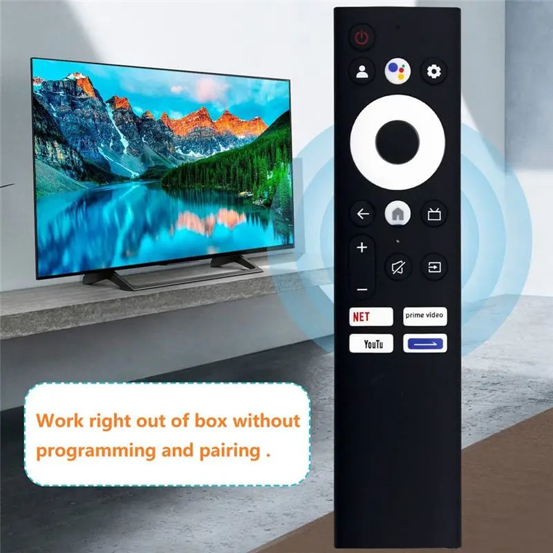 ABKN Replacement TC9012 TV Remote Control for Skyworth Android TV Smart Remote Black