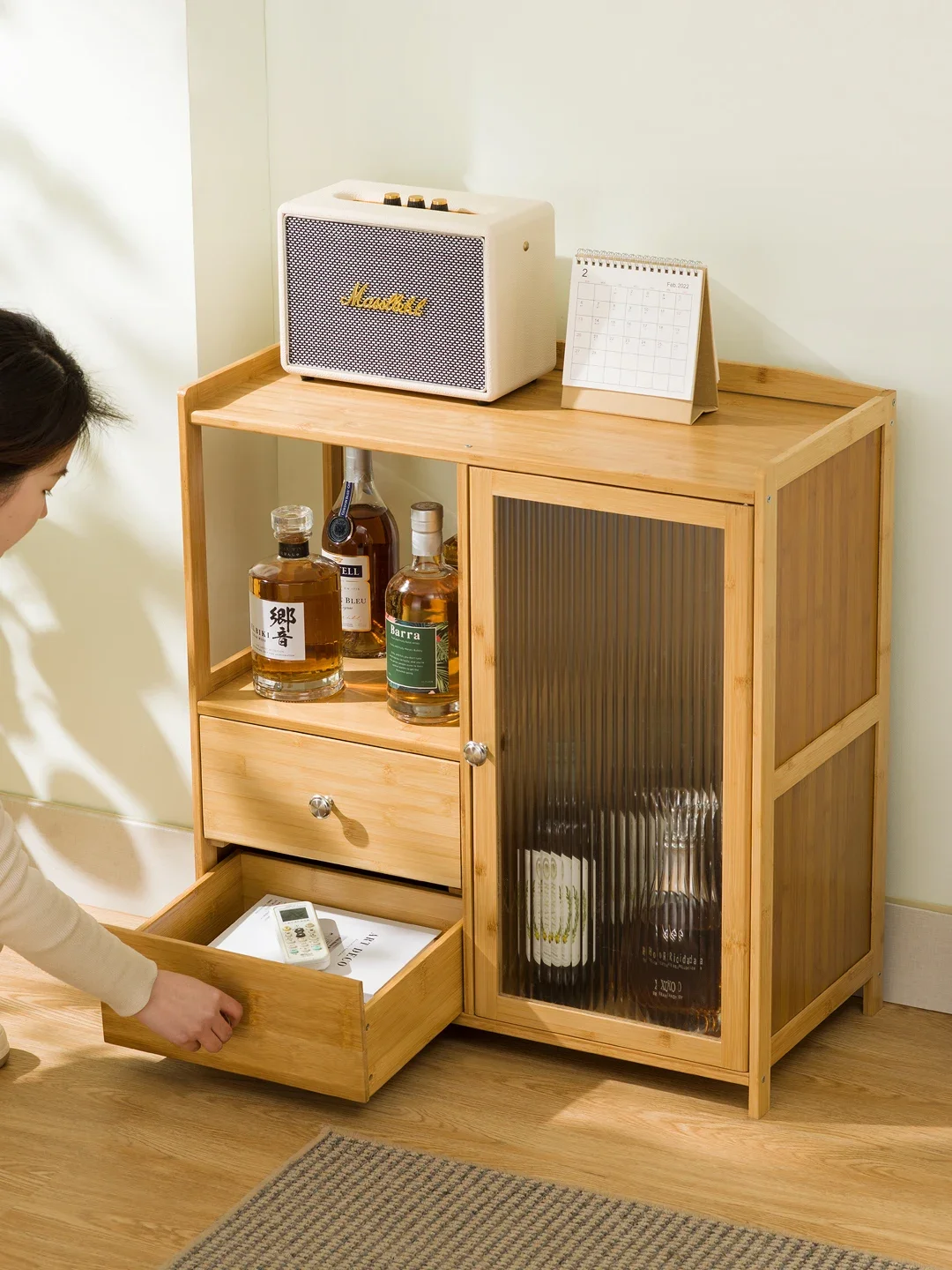 

Snack Rack Floor Dormitory Bedside Cosmetics Storage Rack Bedroom Kitchen Locker