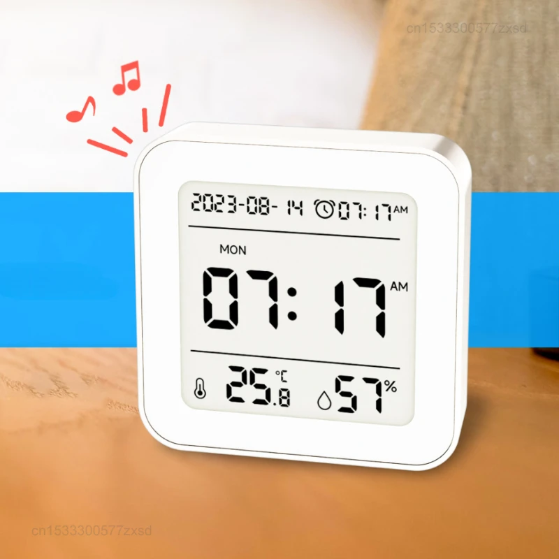 Xiaomi PROTMEX Electronic Thermometer Hygrometer Weather Station Mute Calendar Desktop Clocks Temperature Electronic LED Clock