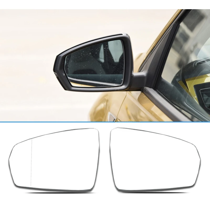 

Auto Left Right Side Heated Wing Rear Mirror Glass for VW Polo Plus 2019 2020