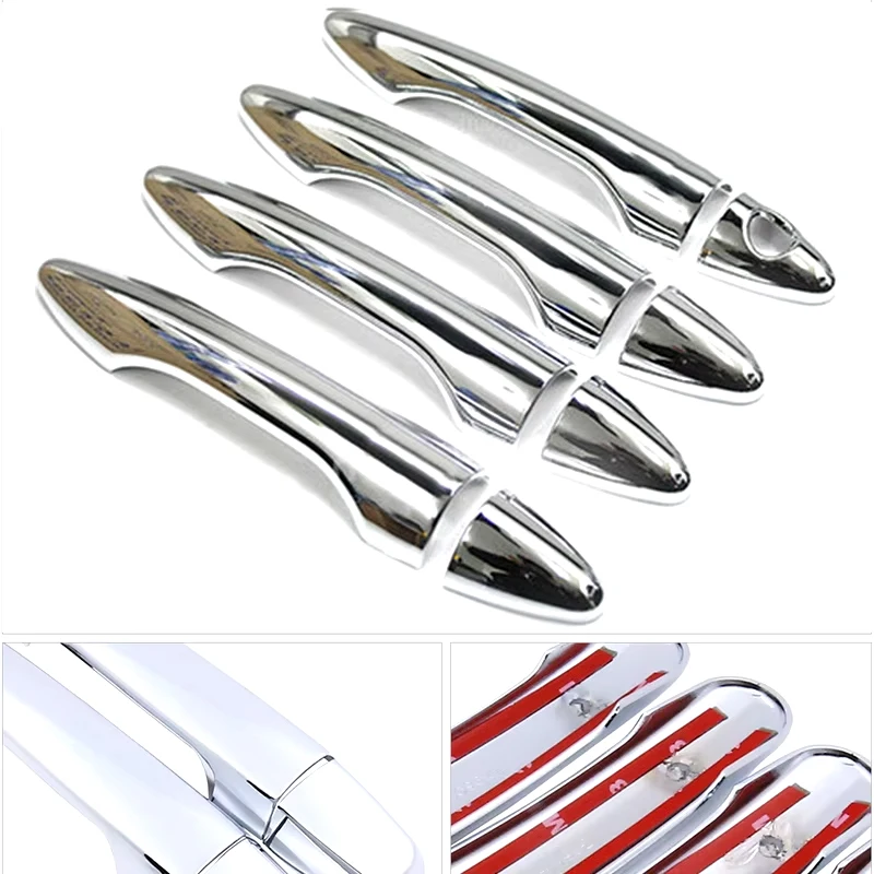 For Hyundai Elantra MK5 MD UD 2011~2016 2015 Chrome Door Handle Covers Stickers Auto Exterior Scratch Resistant Car Accessories