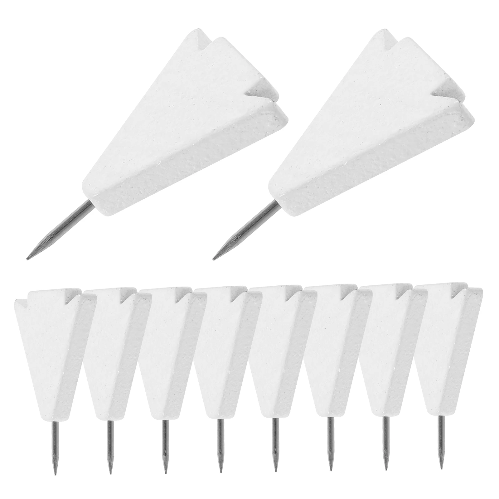 

10Pcs Wooden Thumbtacks Easy Installation Pushpins Office Decorative Wall Tacks Multi-Function Cork Board Pins
