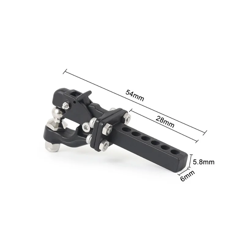 Universal Metal Recovery Hook & Tow Hook Mount for YK4102/4082/6101 Yikong RC Crawlers